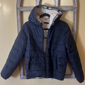 Abercrombie & Fitch Kids Navy Puffer Jacket